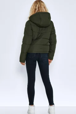 Noisy May Abrigo Corto Acolchado Verde Discount