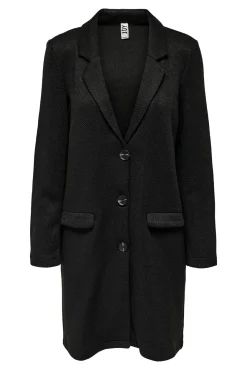 JDY Abrigo De Pano Con Botones Negro Clearance