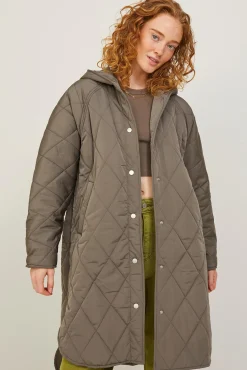 Jack & Jones Abrigo Largo Acolchado Tipo Plumifero Marron Medio New