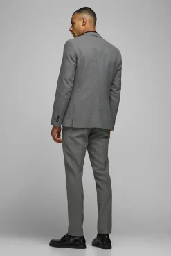 Jack & Jones Americana De Hombre Slim Gris Claro Outlet