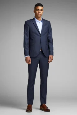 Jack & Jones Americana De Hombre Slim Navy Discount