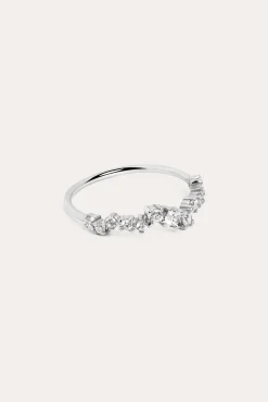 Singularu Anillo Estellar Plata Gris Outlet