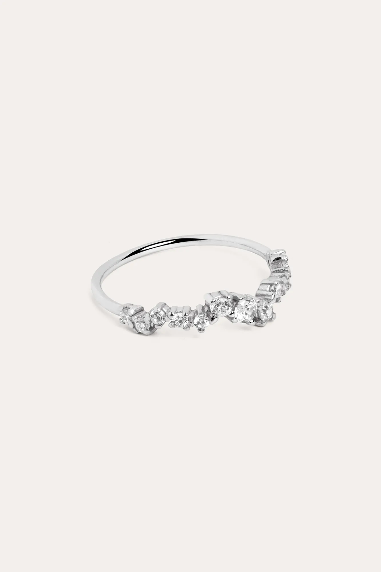 Singularu Anillo Estellar Plata Gris Outlet