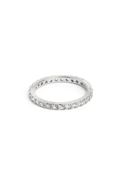 Singularu Anillo Riviere Plata Gris Best