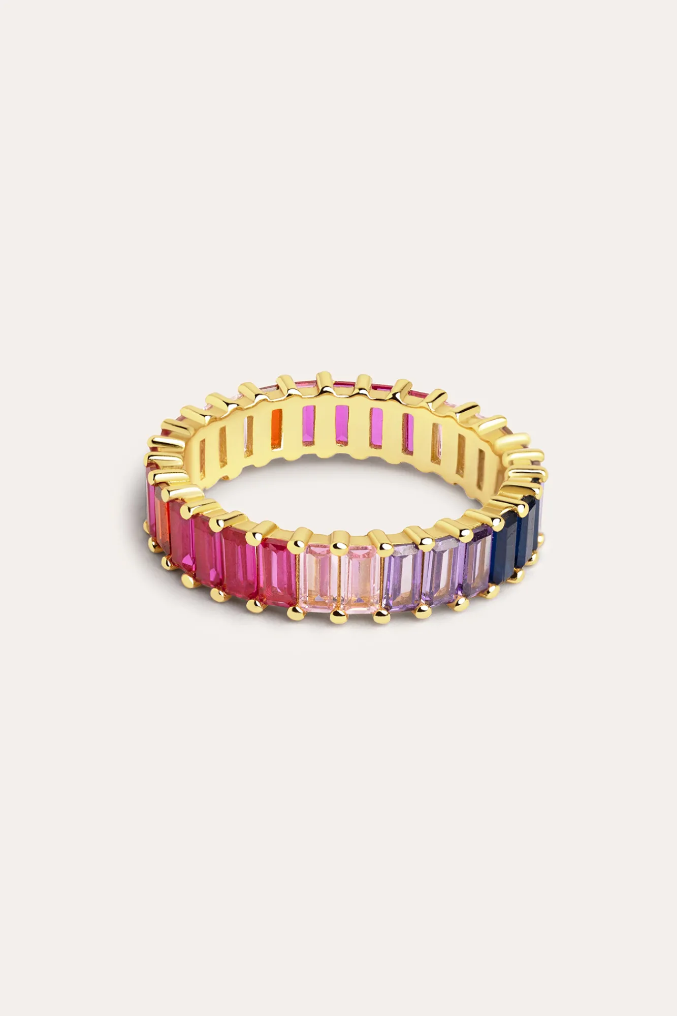 Singularu Anillo Sia Berries Plata Baño Oro Amarillo Outlet