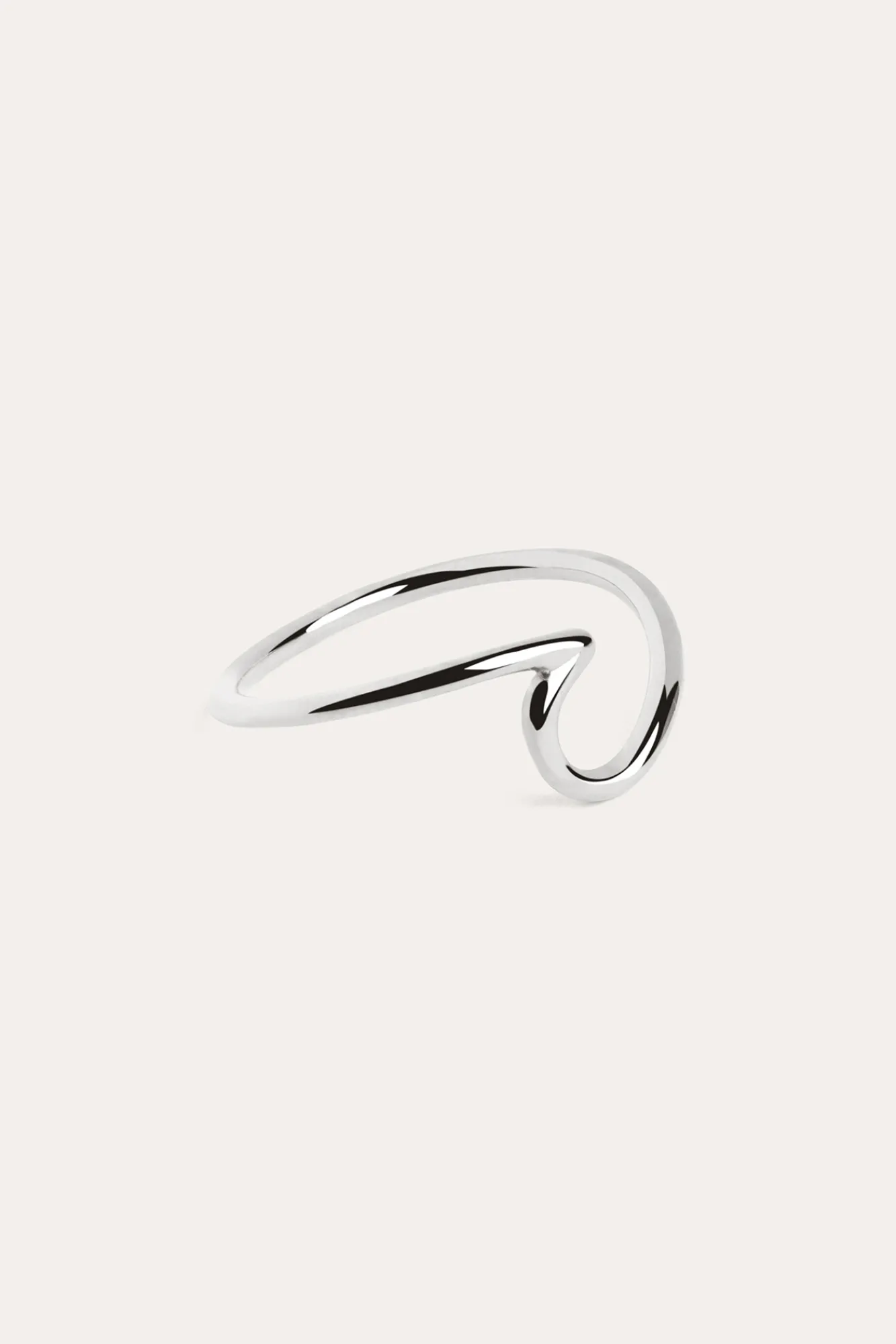 Singularu Anillo Wave Plata Gris Discount