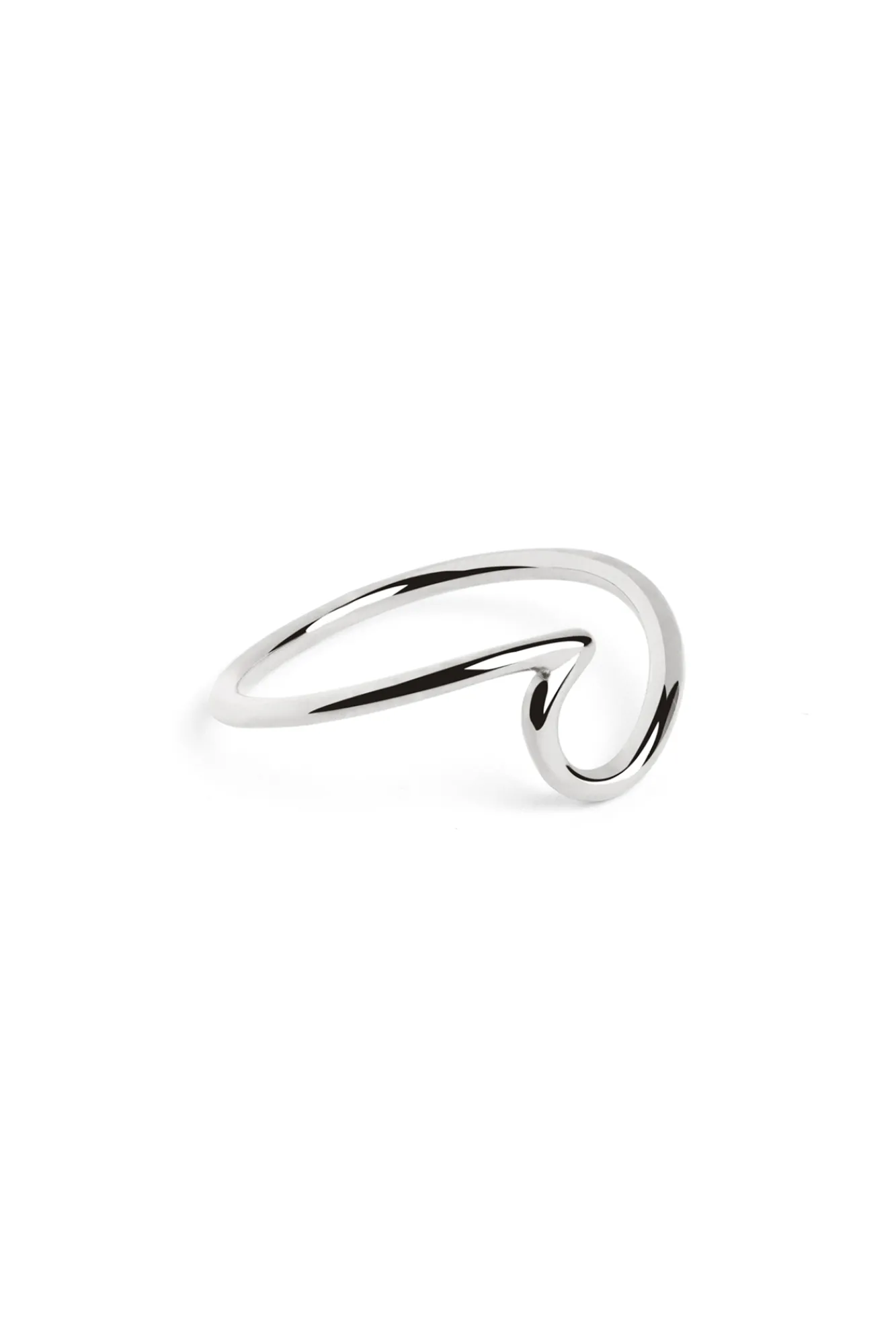 Singularu Anillo Wave Plata Gris Discount