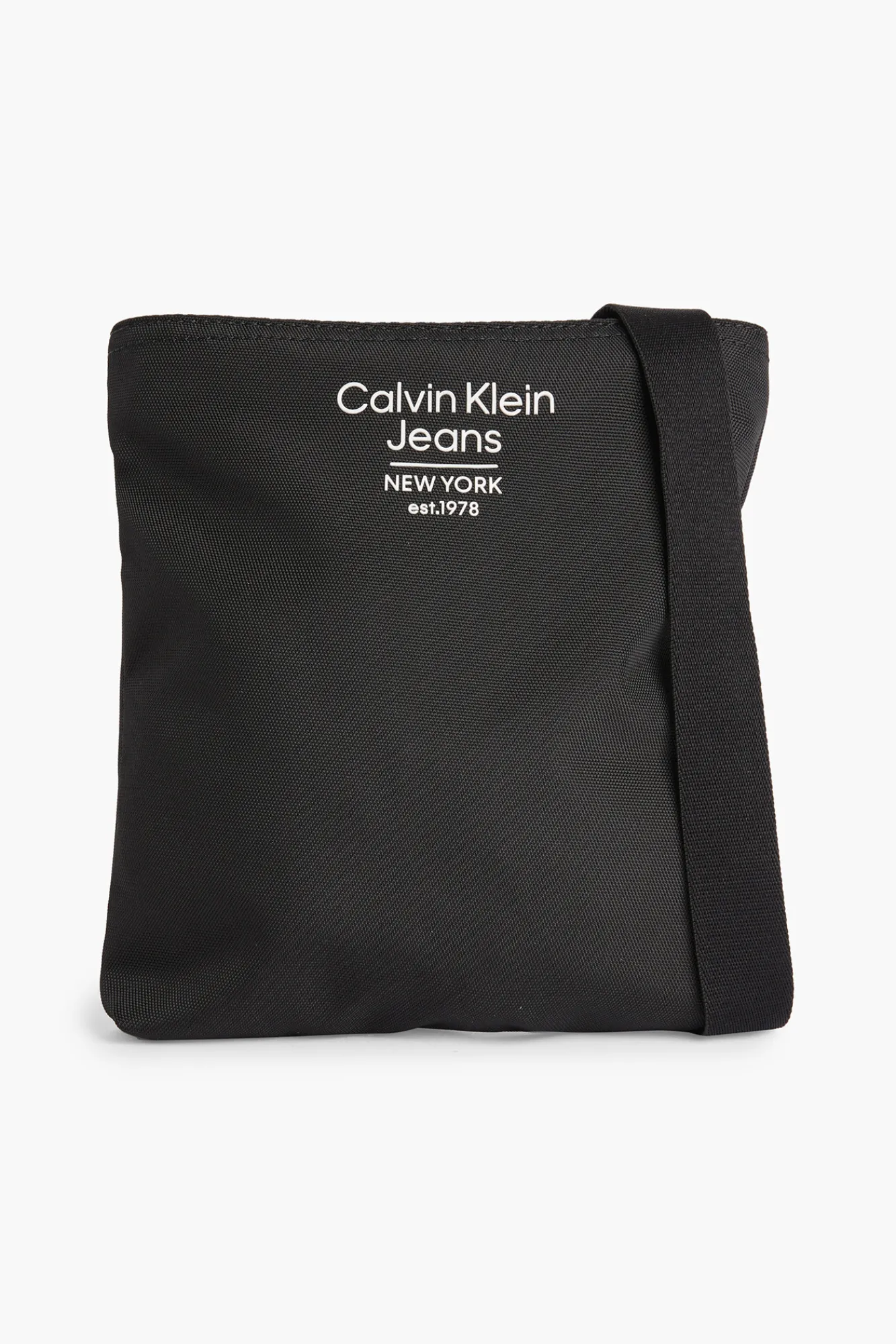 Calvin Klein Bandolera Ck Hombre Color Negro