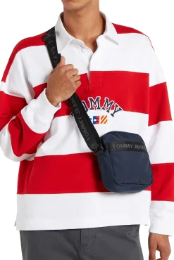 Tommy Jeans Bandolera Hombre Essential Azul Medio Clearance