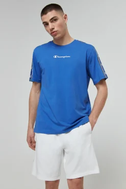 Champion Bermudas De Algodon Y Cinta Con Logotipo Blanco New