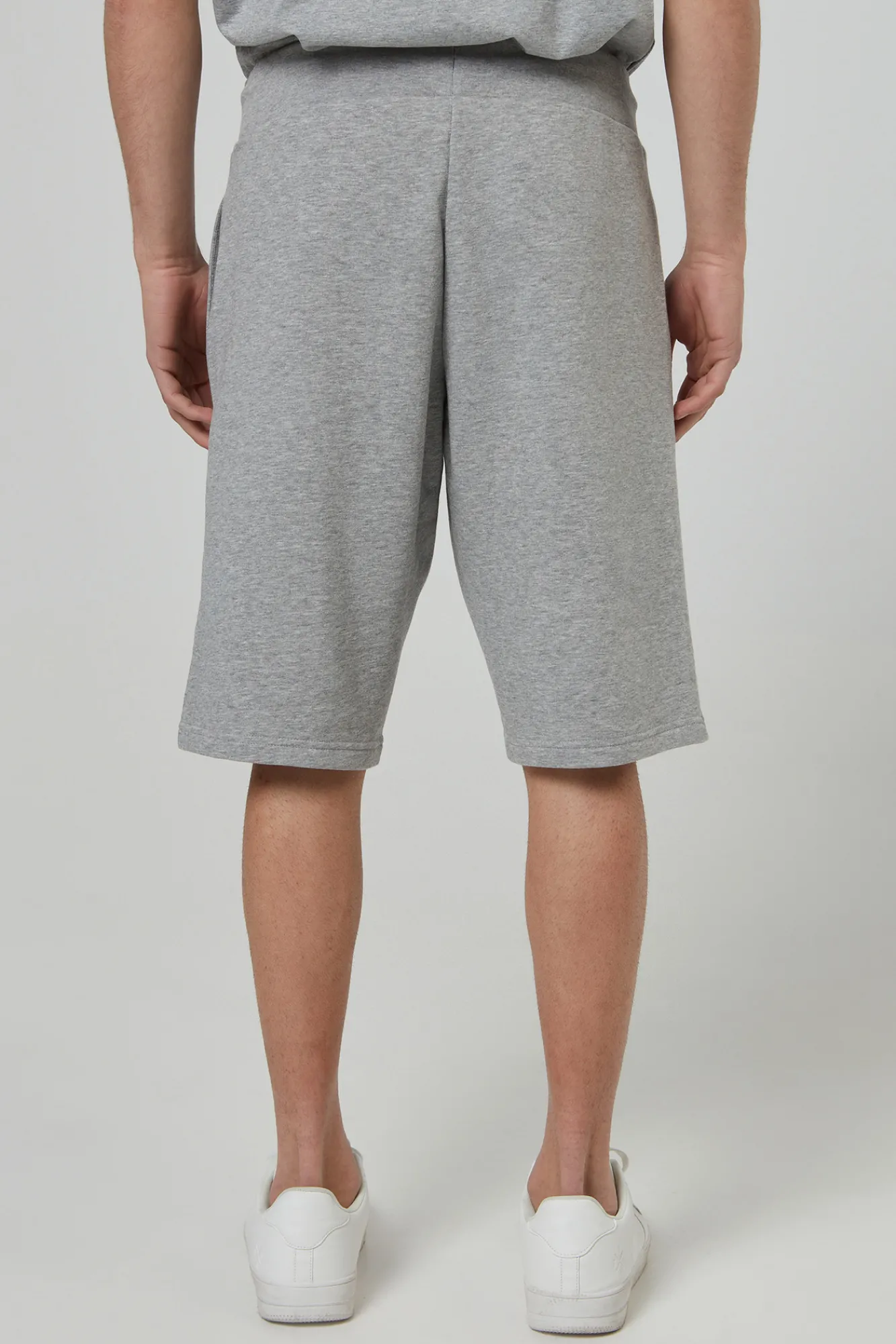 Champion Bermudas De Algodon Y Cinta Con Logotipo Gris Medio Best