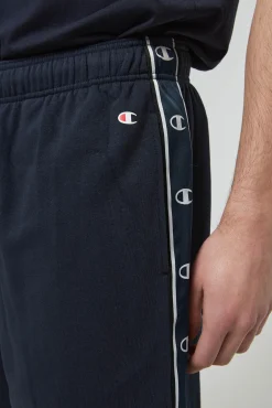 Champion Bermudas De Algodon Y Cinta Con Logotipo Negro Hot