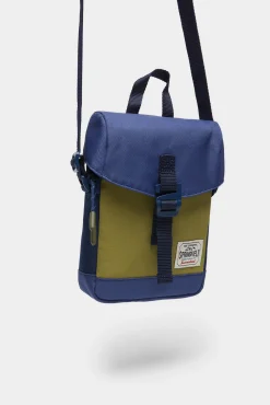 * Bolso Cruzado Mediano Bicolor Azul Medio New
