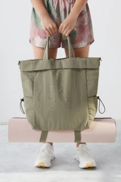 Dash and Stars Bolso Tote Verde Oliva Beige