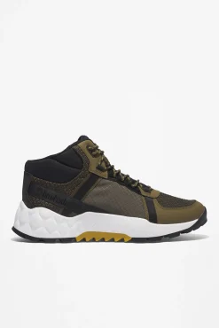 Timberland Bota Media Cana Verde Oscuro New