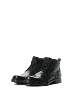 Jack & Jones Bota Piel Piso Track Negro Clearance