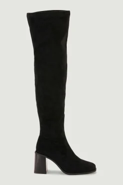 Pimkie Botas Mosqueteras De Antelina Negro Outlet