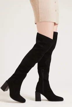 Pimkie Botas Mosqueteras De Antelina Negro Outlet