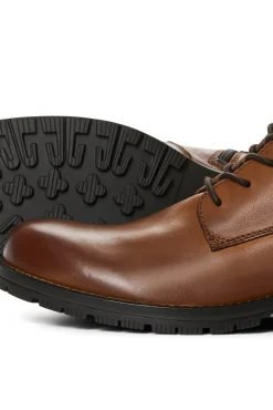 Jack & Jones Botas Moteras De Piel De Vaca Marron Medio Clearance