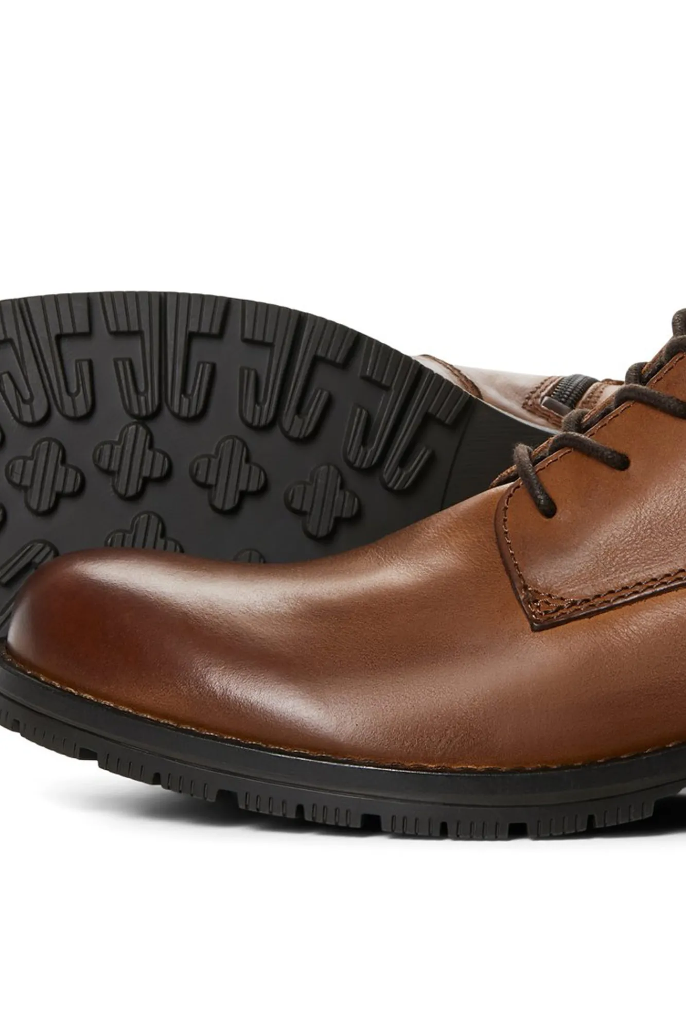 Jack & Jones Botas Moteras De Piel De Vaca Marron Medio Clearance