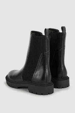 Pimkie Botines Con Suela Dentada Negro New