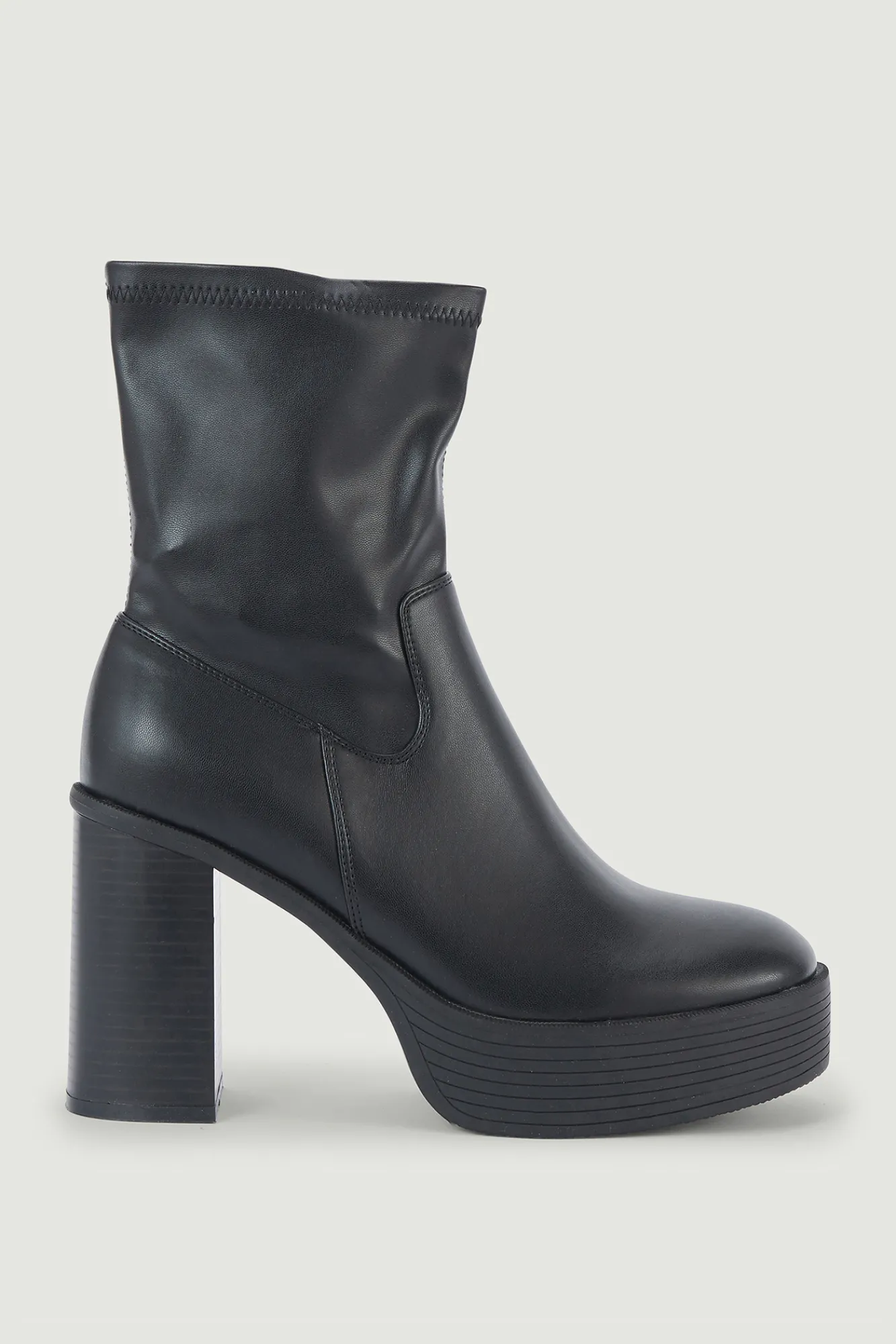 Pimkie Botines De Plataforma Y Tacon Alto Negro Discount