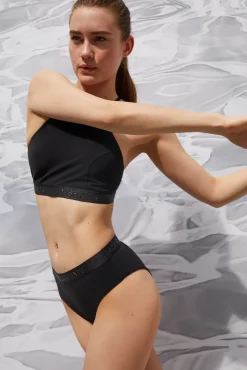 Dash and Stars Braguita Alta De Bikini Negra Quick Dry Negro Outlet