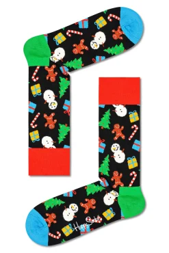 Happy Socks Caja Calcetines Navidenos Rojo Sale