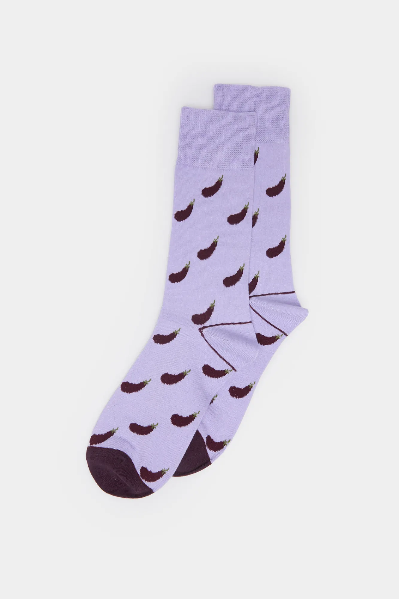 * Calcetin Alto Berenjenas Morado Clearance