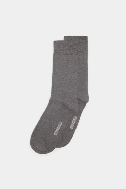 * Calcetin Basico Liso Gris Medio Hot