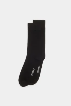 * Calcetin Basico Liso Negro Discount
