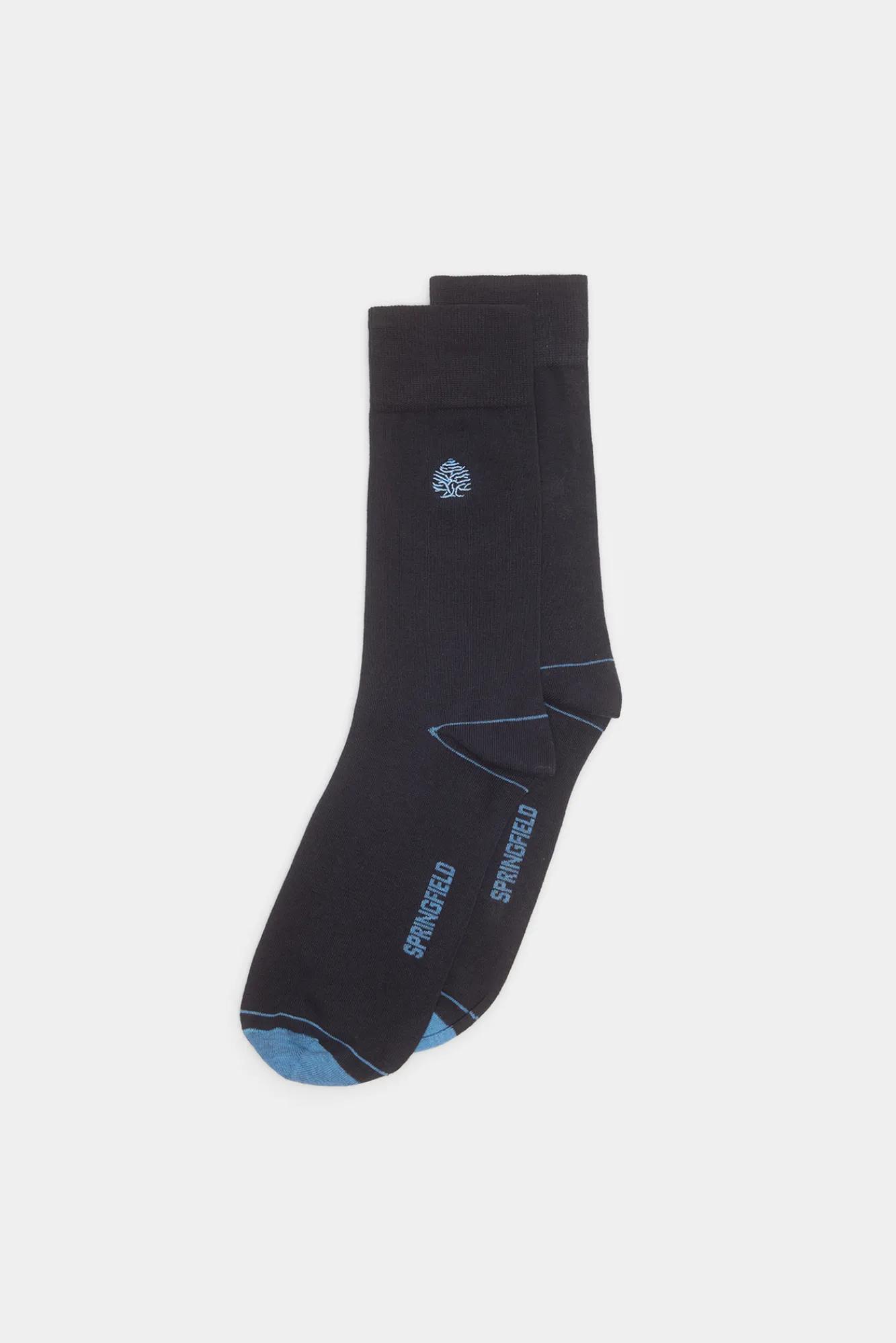 * Calcetin Basico Logo Bordado Azul Oscuro Online