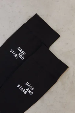 Dash and Stars Calcetin Extra Largo Tecnico Negro Discount