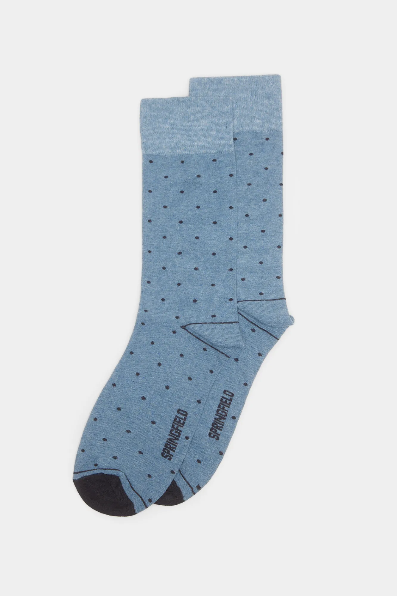 * Calcetin Micro Lunares Azul Claro Best