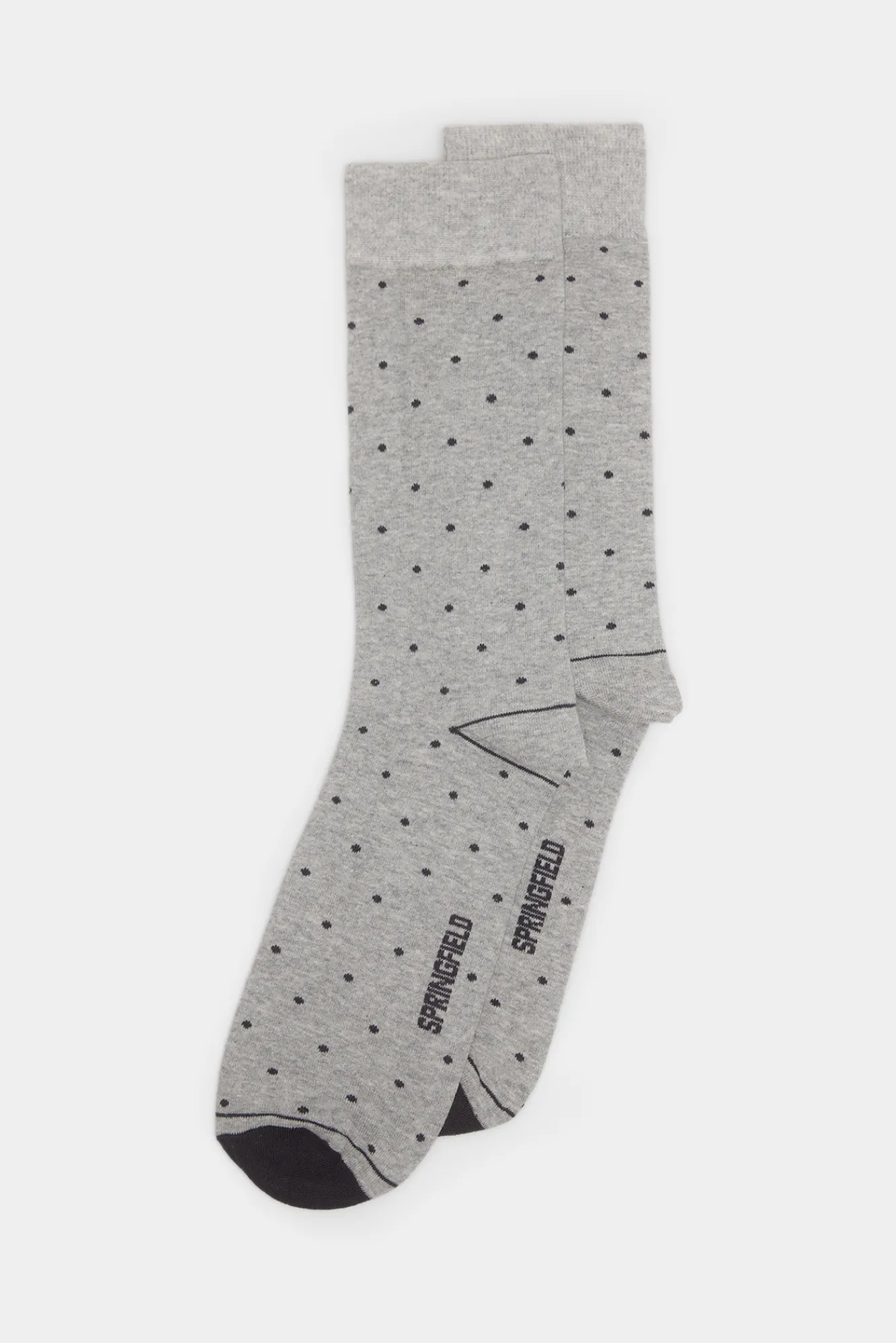 * Calcetin Micro Lunares Gris Medio Sale