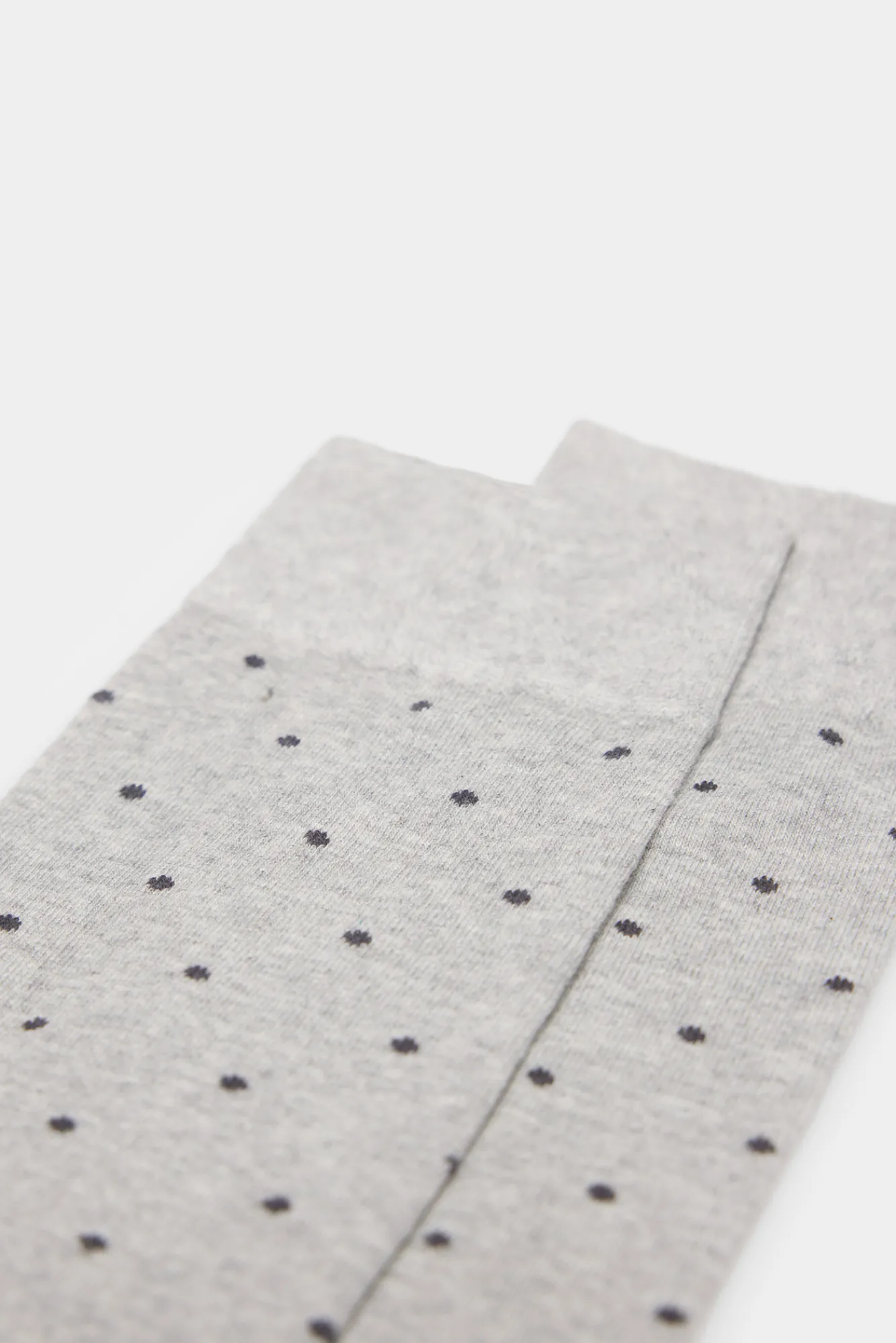 * Calcetin Micro Lunares Gris Medio Sale