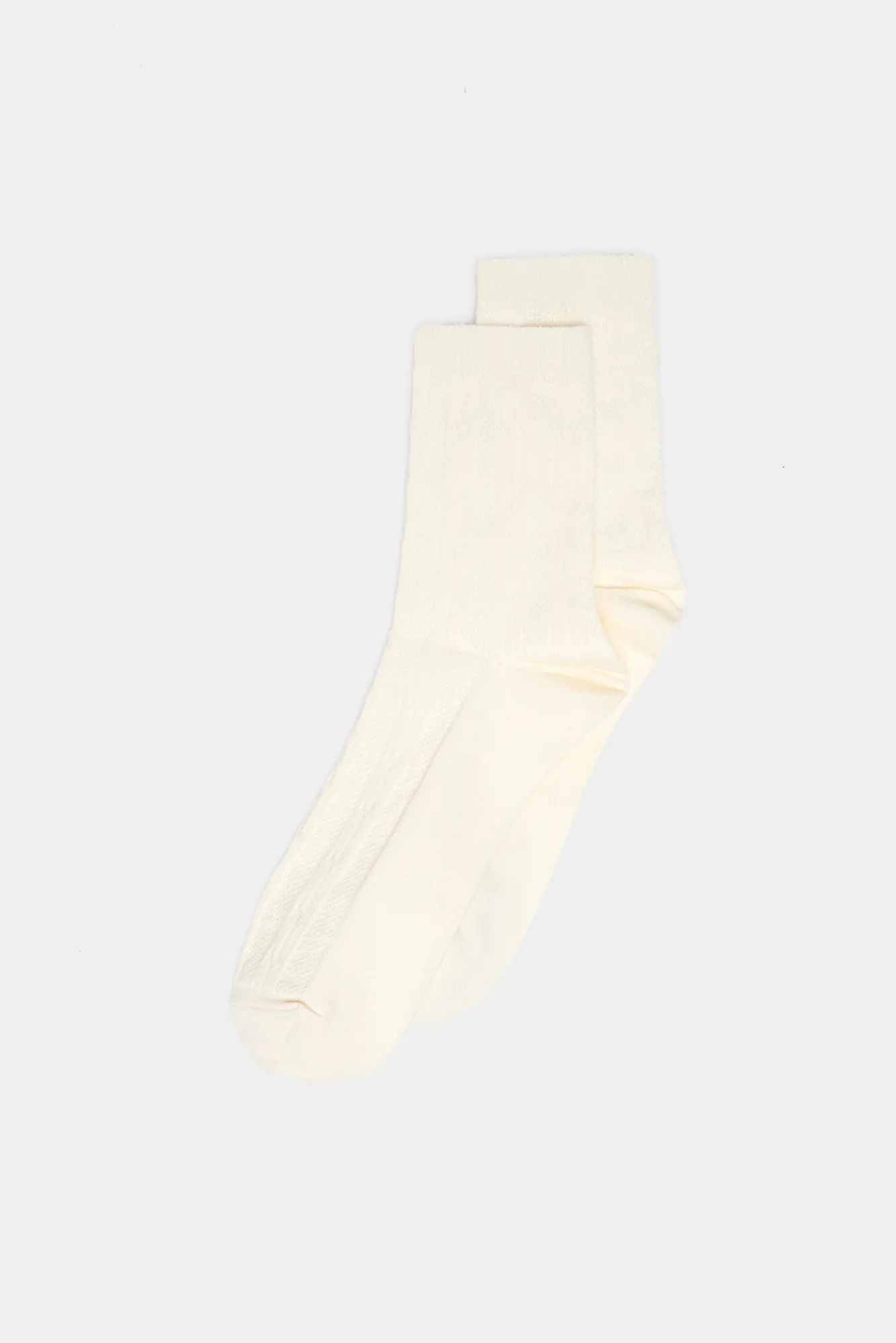 * Calcetin Textura Beige Medio