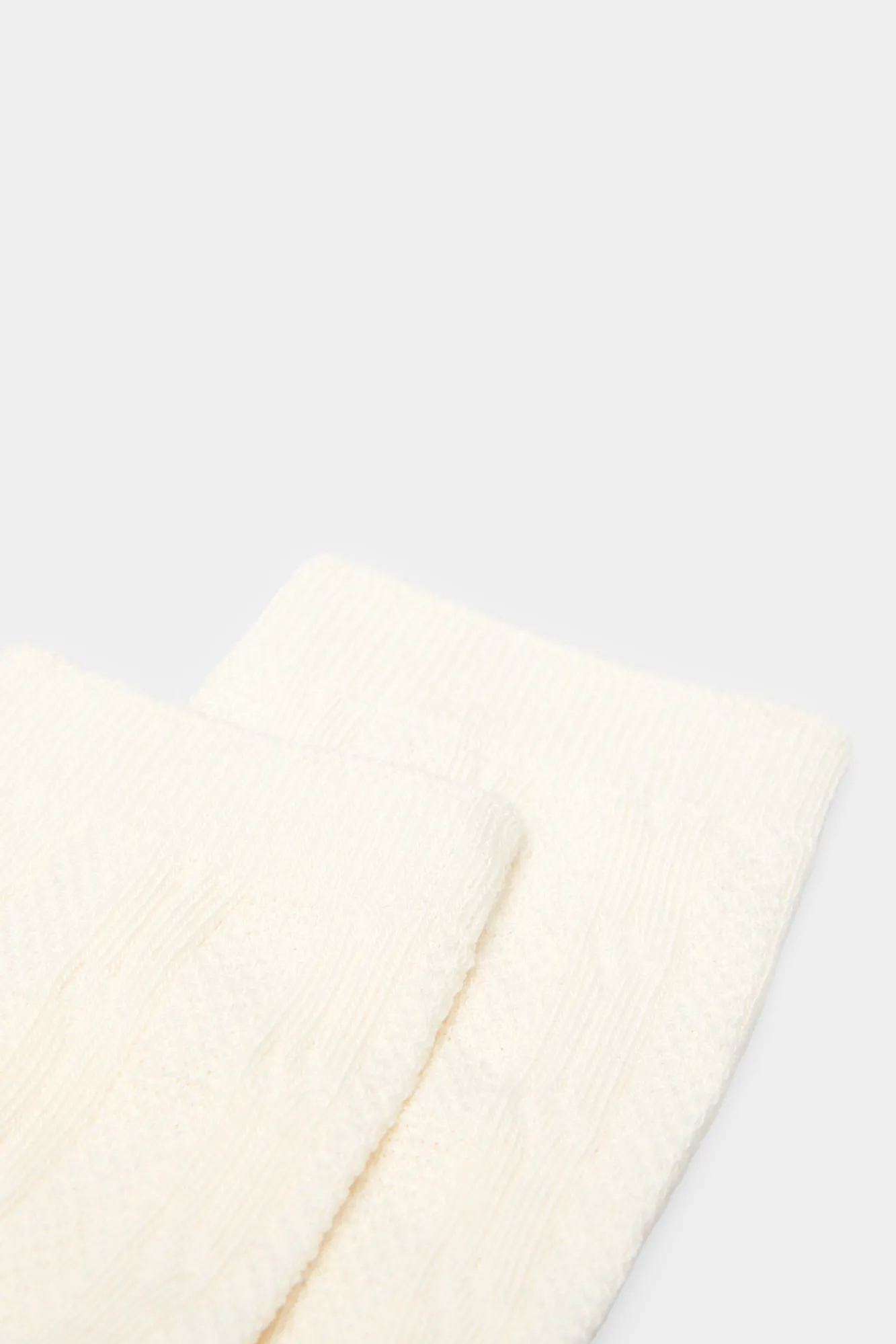 * Calcetin Textura Beige Medio