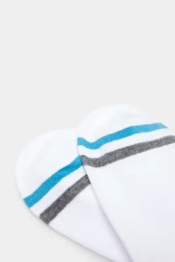 * Calcetin Tobillero Rib Blanco Sale