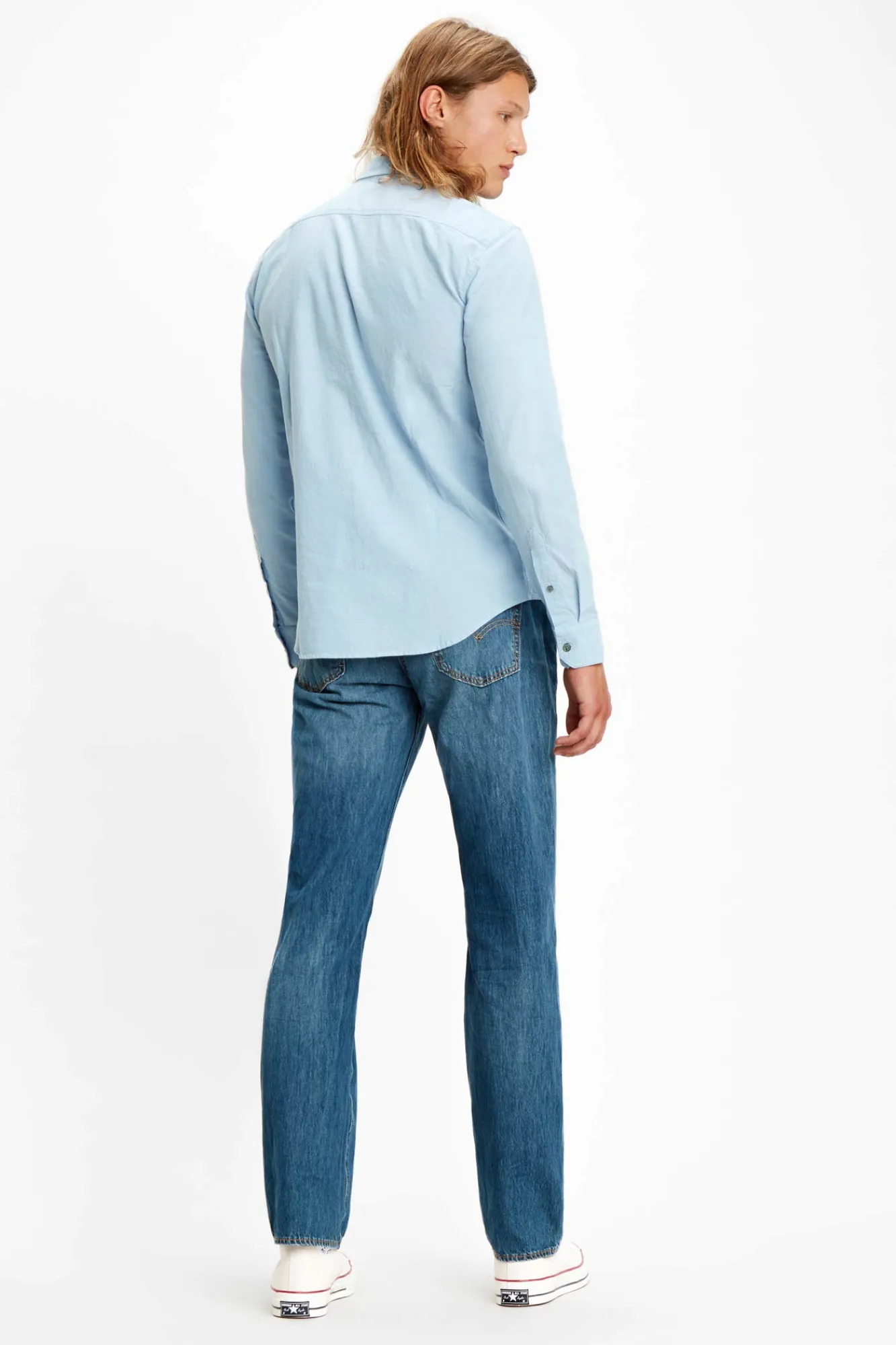 * Camisa ® Clasica Slim Fit Azul Sale