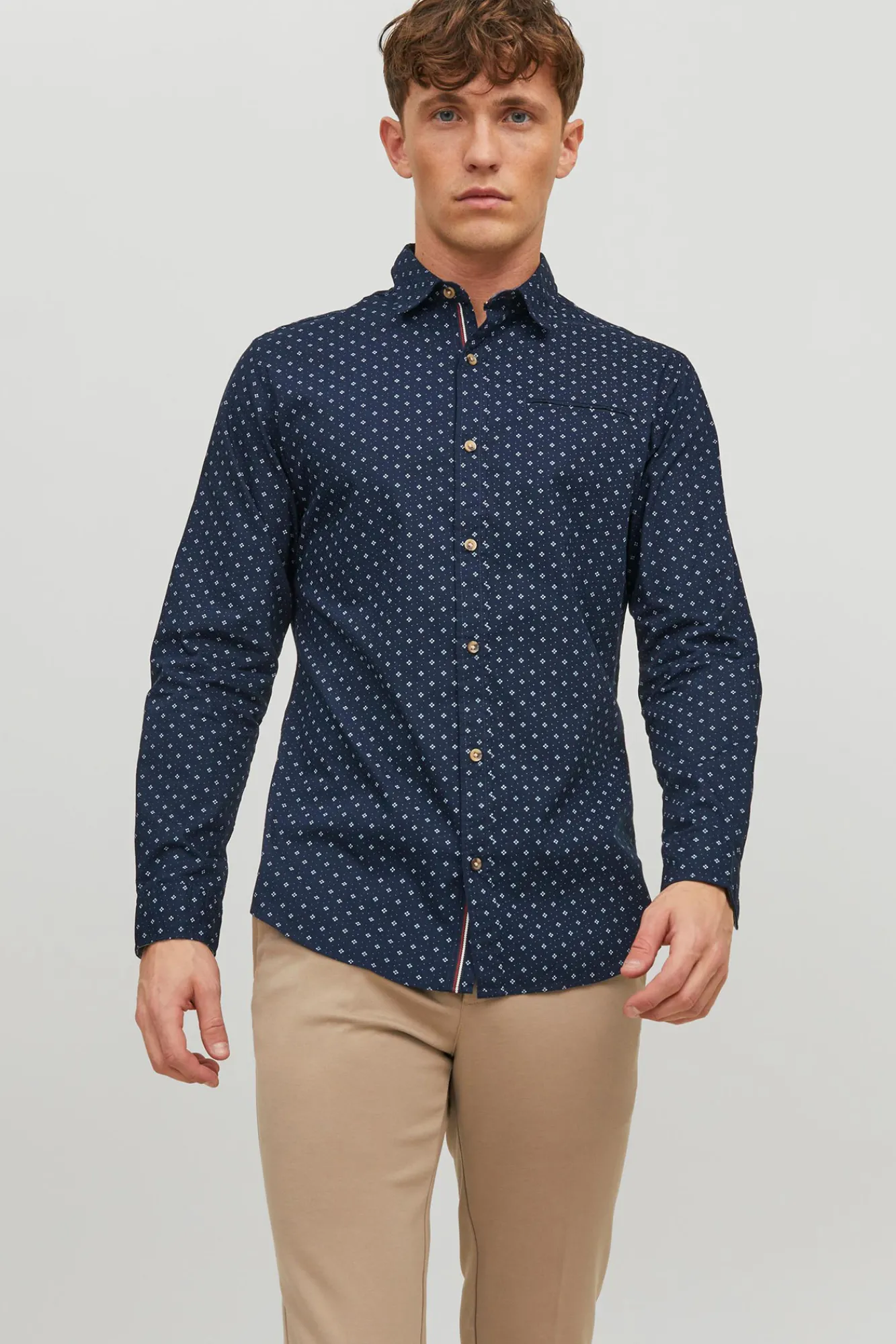 Jack & Jones Camisa Casual Navy Hot