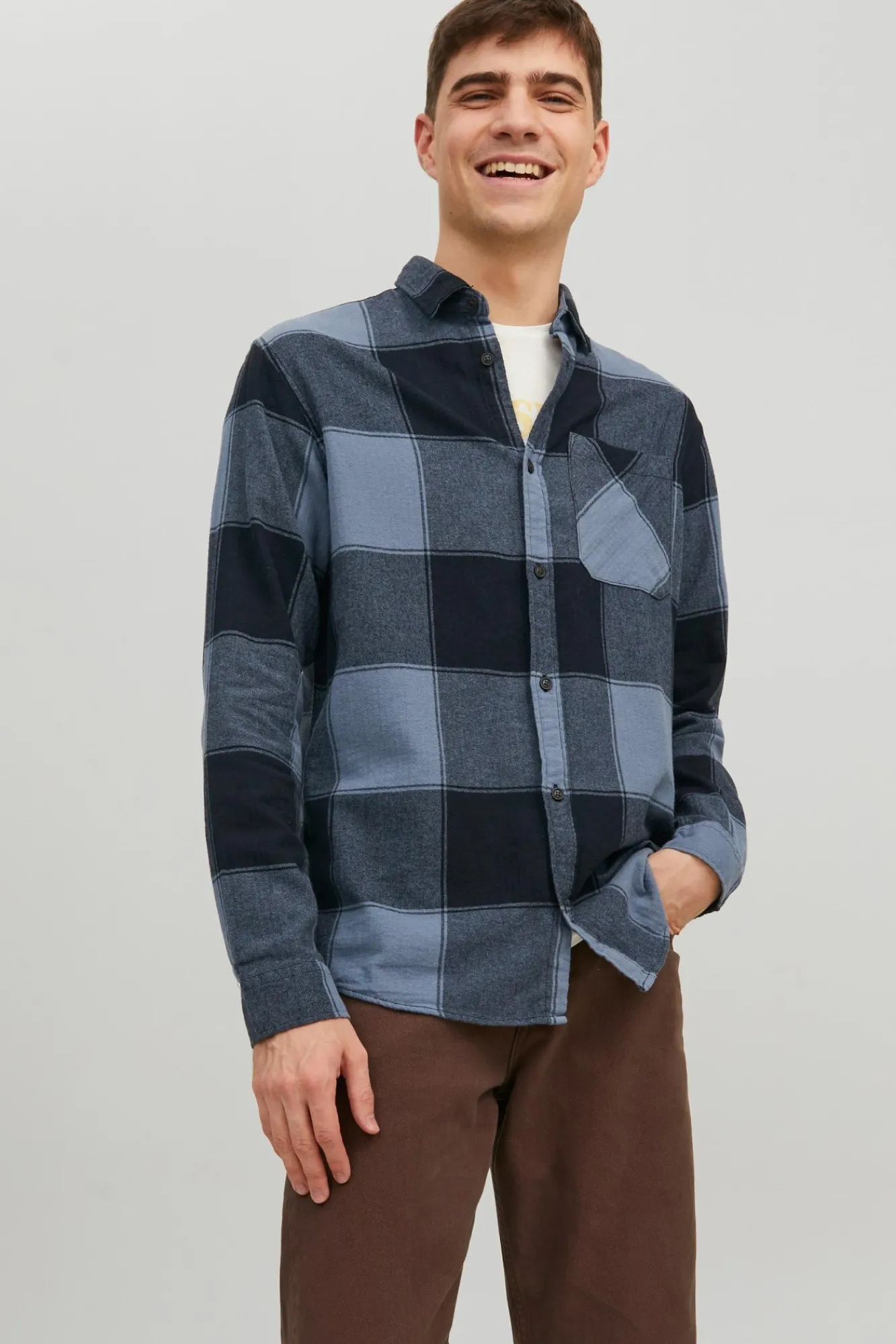 Jack & Jones Camisa Cuadros Navy New