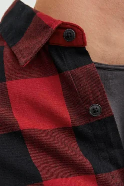 Jack & Jones Camisa Cuadros Naranja Hot