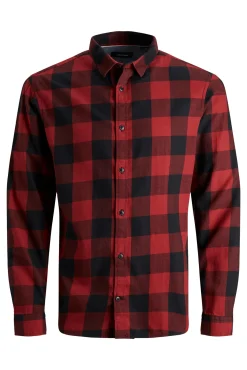 Jack & Jones Camisa Cuadros Naranja Hot