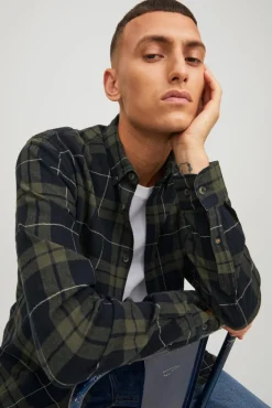 Jack & Jones Camisa Cuadros Verde New