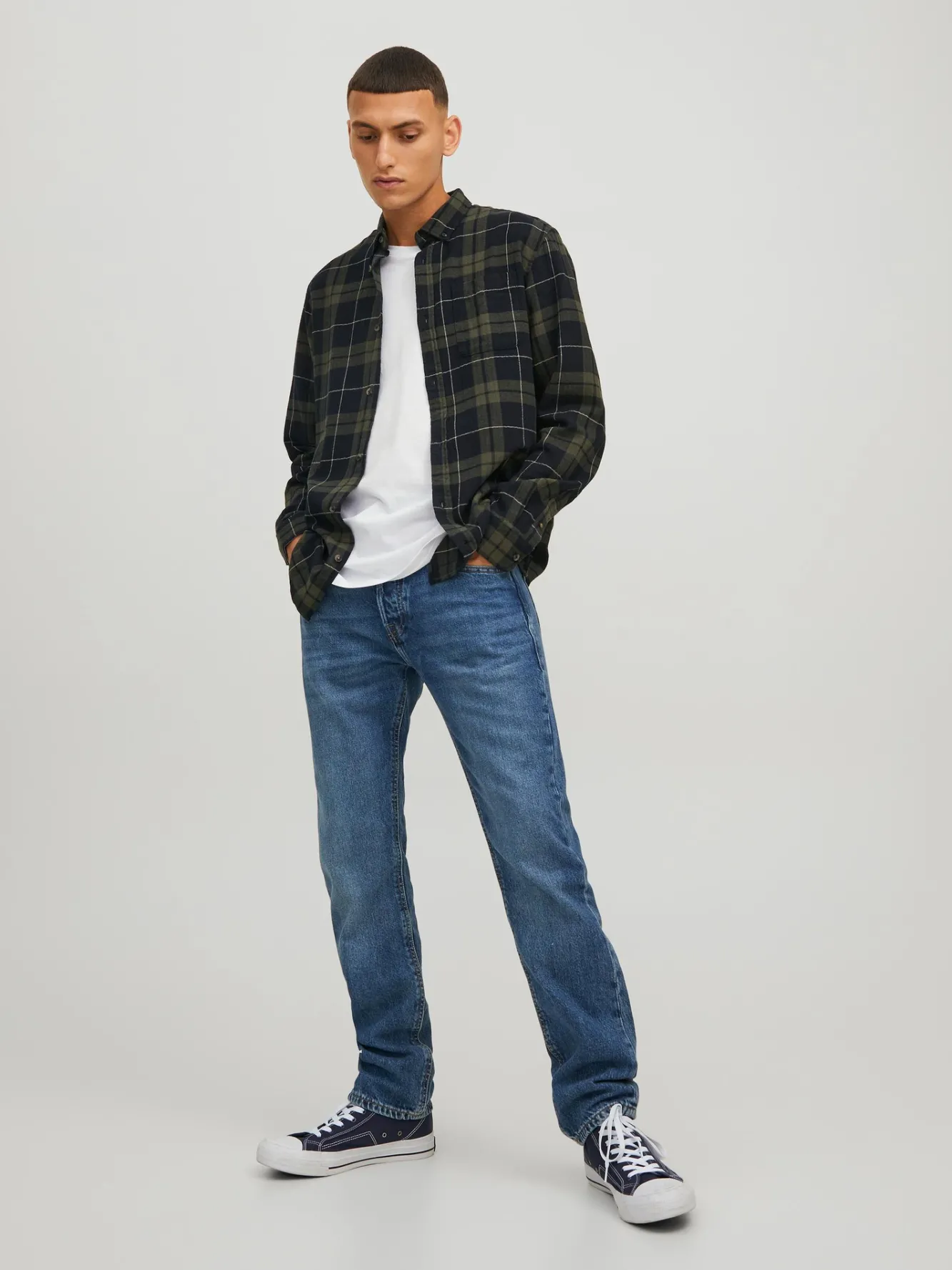 Jack & Jones Camisa Cuadros Verde New