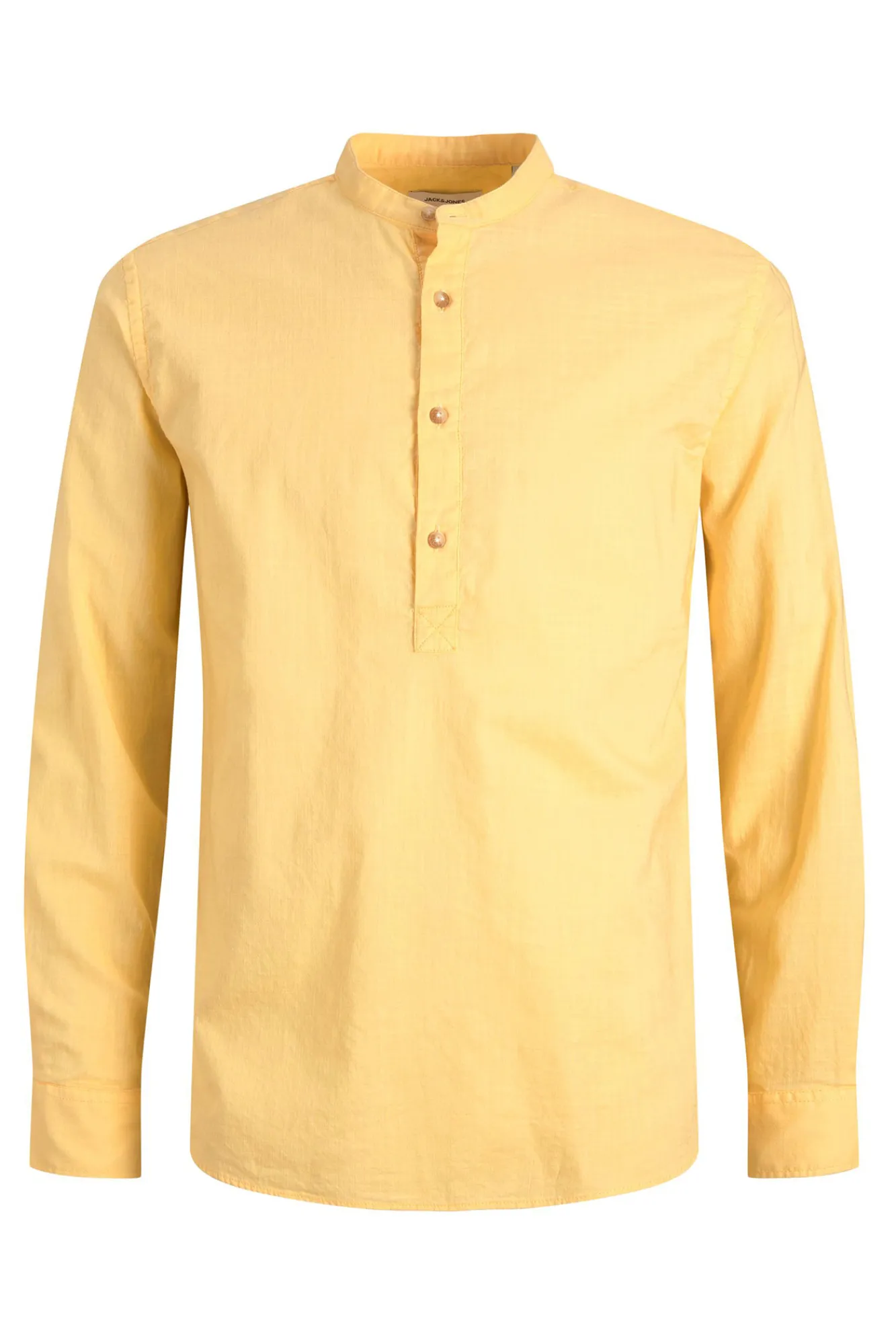 Jack & Jones Camisa Cuello Mao Amarillo New