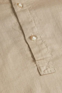 Jack & Jones Camisa Cuello Mao Beige Outlet