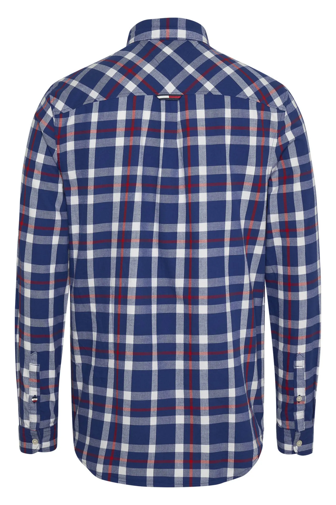 Tommy Jeans Camisa De Cuadros Con Bolsillo Azul Oscuro Clearance