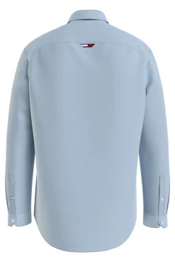Tommy Jeans Camisa De Hombre De Manga Larga . Azul Claro New
